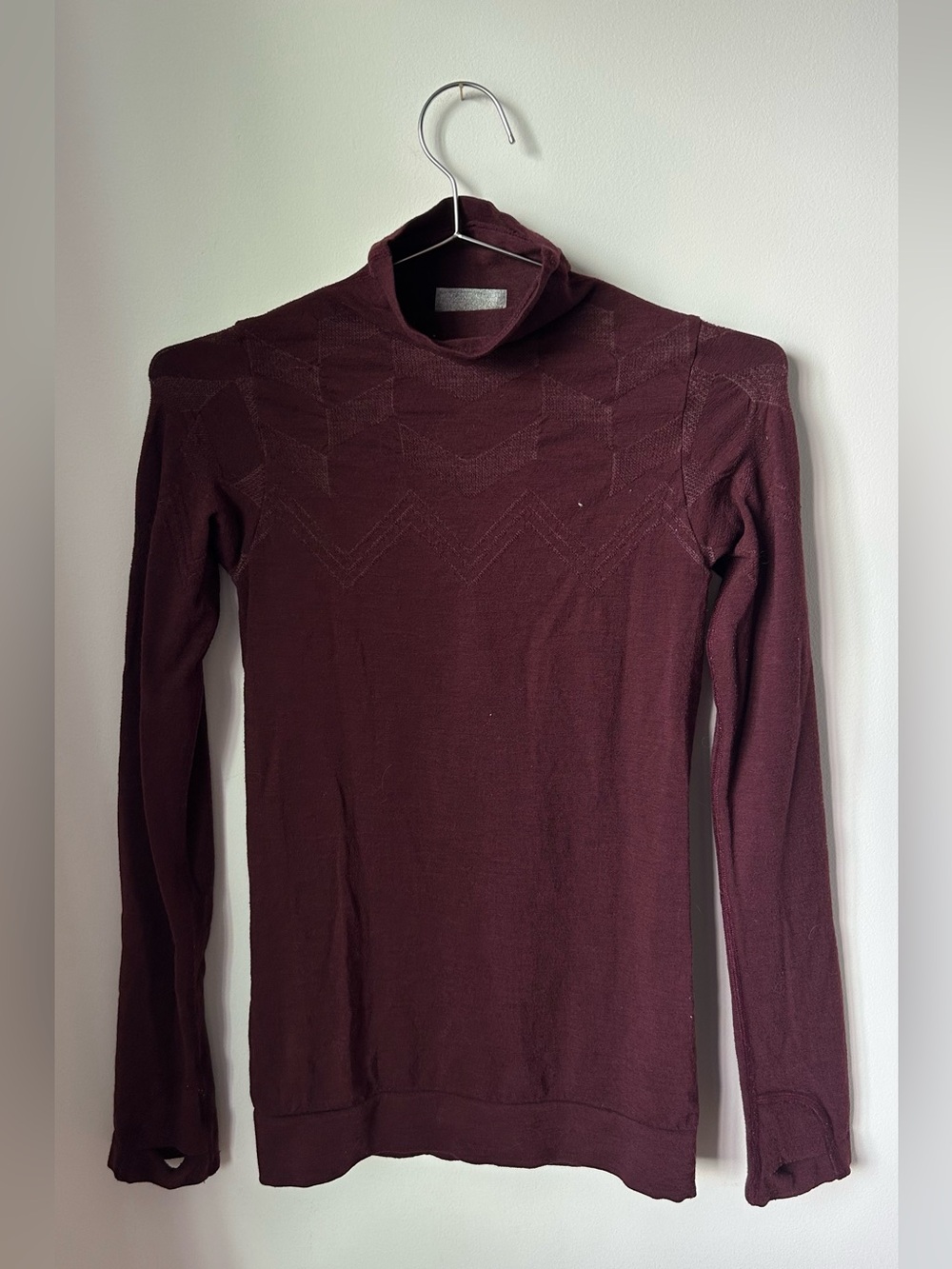 Athleta Burgundy Turtleneck shirt
